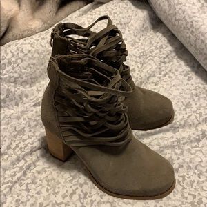 Torrid Strappy Booties size 8 W